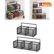 [Perfk1] Wall Hanging Baskets, Kitchen Storage Organizer, Bathroom Wall Organizer, And Vegetables for Cupboard