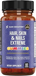 Hair Skin and Nails Extreme GUMMIES enriched Multi-Vitamin A B C D E, Radiant Skin, Stronger Hair & 