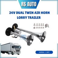 Air Horn 24V Truck Lorry Trailer Air Horn High Frequency Loud Hon Angin Kuat Lori Treler Machine 150