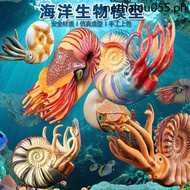 · Simulation Hanwuji Ancient Sea Life Model Parrot Snail Toy Ammonite Underwater World Children's Sc