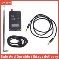 FM Transmitter Stereo Input 500mW FM Transmitter Type C Port for Parking Lot Black FM Transmitter