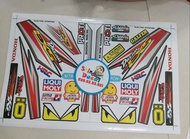 Tem xe dream EX5 đỏ bạc