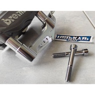 Caliper bracket bolt bremb0 m3 m432 m434 m50 m7 twin africa chrome stainless bolt m10 L thread 14 le