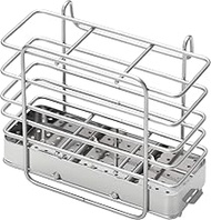 Yoshikawa 1306121 Dish Drainer Rack, Drainer, Made in Japan, Cutlery Pocket, Foot-free, Chopsticks, 