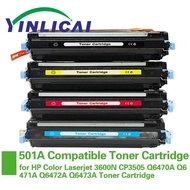 501A 502A 503A 504A Toner Cartridge Compatible for HP Color Laserjet 3600N CP3505 Q6470A Q6471A Q647