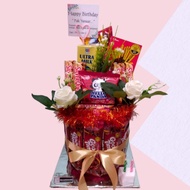 GDN Tower tart snack cake jajan ulang tahun uang ditarik hadiah