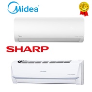 [SAVE 3.0] Midea 1.0HP Inverter Aircond MSXS-10CRDN8 /Sharp 1HP R32 Inverter Air Conditioner AHX9VED2 Air Cond