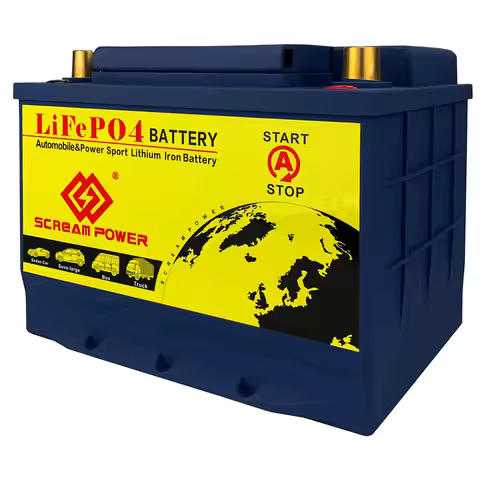 Scr1-45 12V 25Ah 32Wh CCA 500A BMS Motorcycle Start Battery 12.8V Lithium iron Phosphate Scooter LiF