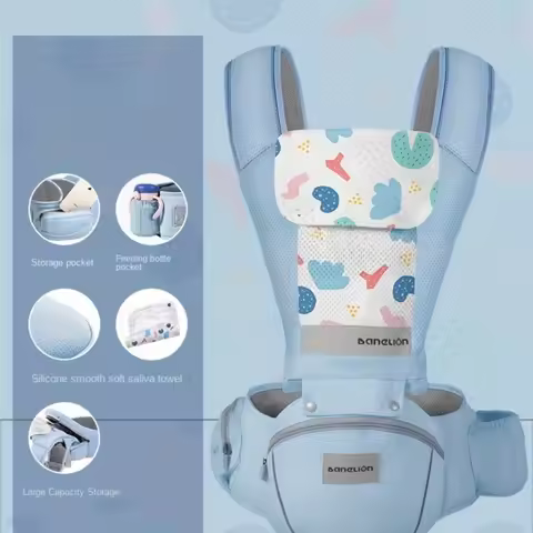 Baby Carrier Waist Stool 0-48 Months Newborn Ergonomic Kangaroo Belt Breathable Multifunctional Shou