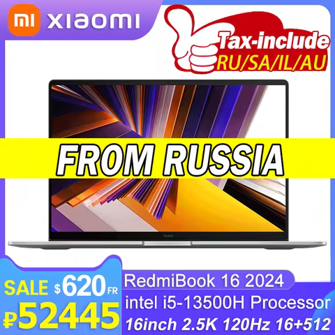 Original Xiaomi Mi Redmi Book 16 2024 intel i5 13500H 16GB RAM 512GB SSD 16inch 2.5K 120Hz Screen JY