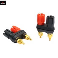 Speaker Banana Plug Terminal Connector Banana Soet Dual Female Banana Plug For Speaker Amplifier Dua