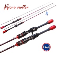 1.68M/1.8M Fuji Solid Carbon UL Rod X-Cross 3-6LB Ultralight Spinning Rod Baitcasting Rod Prawn Rod