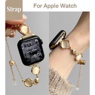 Ladies' shell-eye metal bracelet Strap for Apple Watch S11 SE3 Ultra3 S10 S9 S8 SE S7 S6 Ultra 49mm 