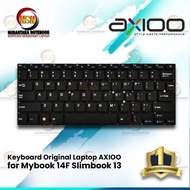 PTC Keyboard Original Laptop Axioo Mybook 14F Slimbook 13 (Black)