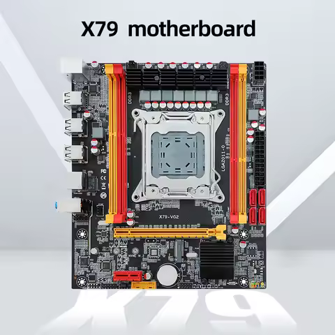 X79 Computer Motherboard NVME M.2 SSD LGA 2011 Support DDR3 Memory 4*SATA2.0 Interface Fit for Intel