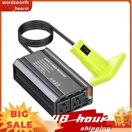 For  Li-Ion Battery 300W Car Power Inverter Type-C PD65W USB A 18W Outdoor Inverter Power Station Ge