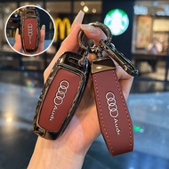 Suitable for Audi Audi Audi A6L Key Cover A4L Q4etron New A3L Car Q3Q5 Pack Q7Q2 Buckle Q6 Shell A7L