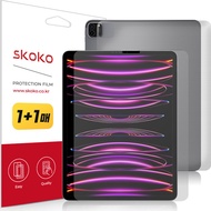Skoko 平板電腦輕薄疏油螢幕保護貼 + 霧面背面保護貼套組 1套 iPad Pro 第6代 12.9 M2