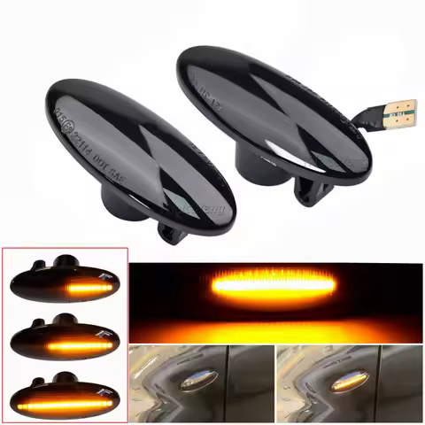 For Nissan Qashqai J10 X-trail Cube Juke Leaf Micra K13 E11 NV200 LED Turn Signal Side Marker Light 
