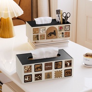 Medieval Style Tissue Box Household Living Room Coffee Table Dining Room Light Luxury High-End Bedro