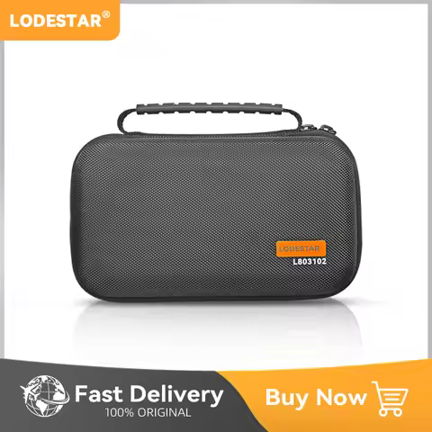 LODESTAR Digital Multimeter Hard EVA Storage Bag Waterproof Shockproof Carry Cover Mesh Pocket Case 