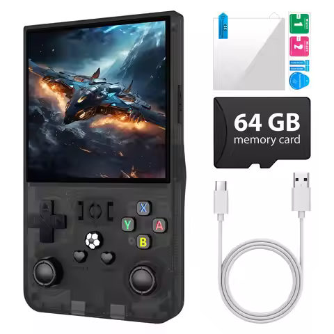 R36S Max Retro Handheld Video Game Console Linux System 4.0 Inch IPS Screen Portable Game Console 64