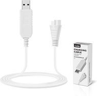 Lenink Replacement Charger Compatible with Panasonic ES-WL80/WL60, USB Charging Cable Cord for Electric Shaver (1m/3.2ft, White)
