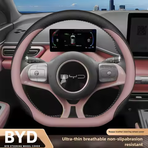 Leather Car Steering Wheel Cover for BYD Dolphin Mini Song Plus Pro Seagull King Yuan Up Sealion 7 2
