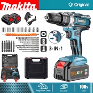 766VF Cordless Drill Impact Hammer Drill Electric Multi-Function Screwdriver Hand Drill Driver Kit B