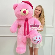 JUMBO 90cm teddy bear scarf hat palm doll teddy bear cute for girl