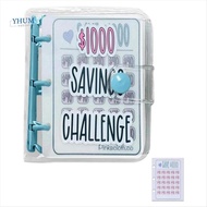 1000 Savings Challenge Binder, Mini Budget Binder Money Saving Binder (Blue)