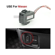 Car 5V 2.1A Dual USB Port Charger iPhone/iPod/Cellphone For Nissan Car Model