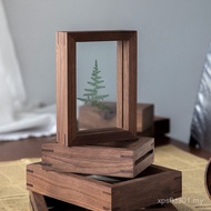 Specimen Photo Album Frame Photo Frame Glass Black Walnut Photo Frame 6diy Double-Sided Table Wash P