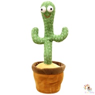 [Kiss]Dancing Cactus Doll Lovely Talking Toy With 120 English Songs And LED Lighting