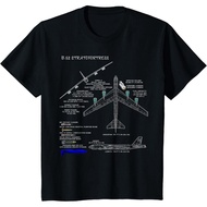 Military Surplus+ B-52 Bomber T-Shirt for Kids - Black, Small, Classic Fit, Crew Collar, Short Sleev