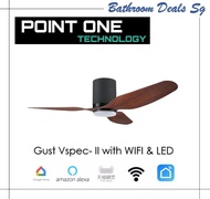 PO ECO GUST VSPEC 52" Ceiling Fan With WIFI &amp; 3 TONE LED