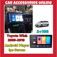 2+32G Toyota Wish Android Player 10 inch IPS 2.5D Full HD with player casing