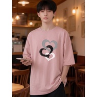 2Y707 [AIYOU] Lelaki Baju T Shirt Men Tshirt   Men's Oversized Plus Size T-shirts Clothes Crop Top R