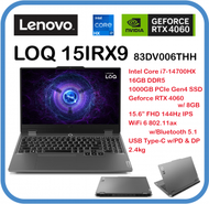 Lenovo - [RTX4060] LOQ 15IRH8 (Intel i7-14700HX/ RTX 4060/ 15.6" FHD 144Hz) 手提電腦