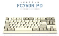 Leopold FC750R PD 87keys High-end Mechanical Keyboard MX Cherry Switch 1.5mm PBT (White, Brown Switc