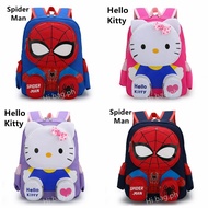 High Quality Spider Man backpack for man school bag Hello Kitty bag pack kids schoolbag spiderman bag children schoolbag