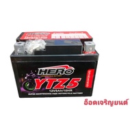 แบตเตอรี่HEROแบบแห้ง#YTZ5 [ 12V5Ah/10HR ]