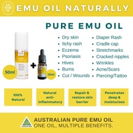 Pure Emu Oil from Australia. First Aid for Dry Skin, Eczema, Psoriasis, Hives. 100% Natural.