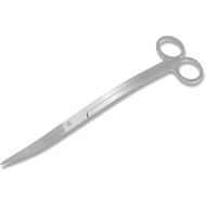 Stainless Steel Aquarium Scissors, Wave Design, Professional Aquaplant Maintenance Tool, Silver Tone
