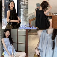 Firewire Single Strap Casual Style Sleeveless Shirt Wind Neck Light And Bright Colored Fabric Easy T