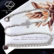 ［Real Moissanite］Can Pass Diamond Test 18K Gold Simple Cross Bracelet MB014 Moissanite Bracelet/Mois