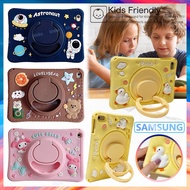360 degree rotating Stand Kids Safe Cute 3D Duck Soft Silicone Cartoon Pattern Shockproof Tablet Cas
