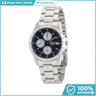 SEIKO SND365PC Men’s Chronograph Watch Quartz Dark Blue Dial Overseas Import Model