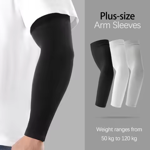 Summer Uv Solar Bulky Arm Sleeves Extra Large Outdoor Cycling Ice Silk Breathable Cool Muff Driving 