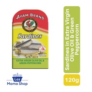 Ayam Brand Sardines in Extra Virgin Olive Oil and Green Peppercorn (Laz Mama Shop)